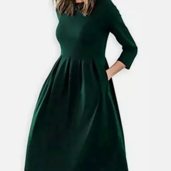 Aooksmery Dresses & Skirts - Aooksmery green dress green dress with pockets